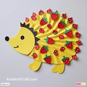 Paper hedgehogs craft