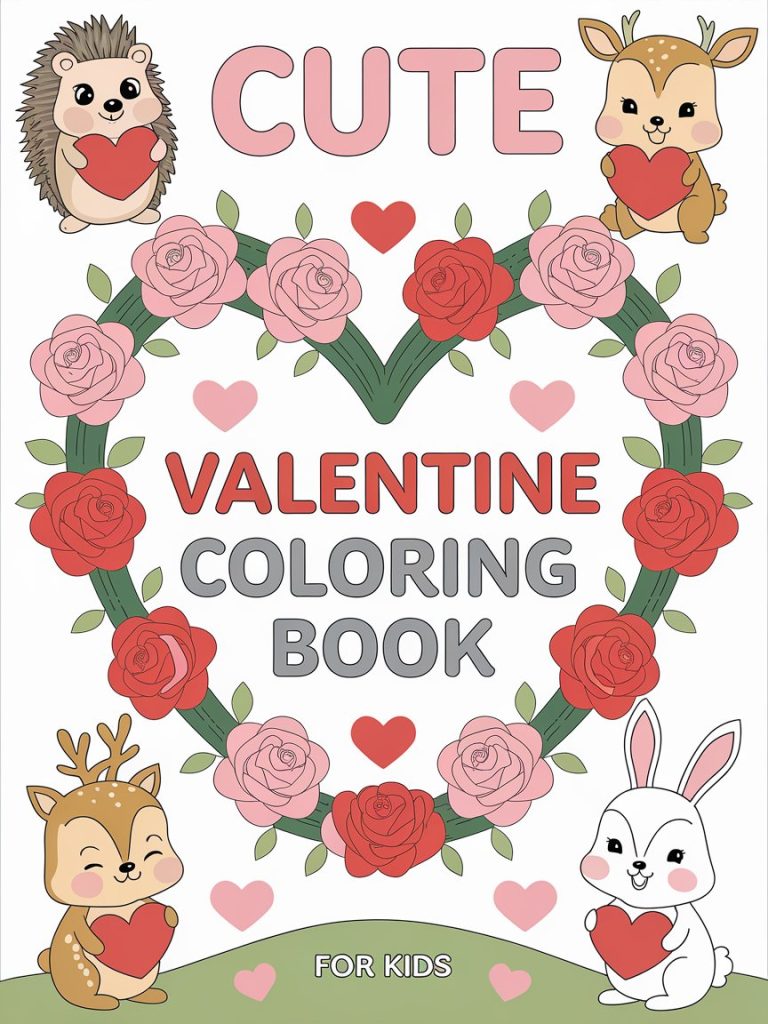 Cute Velantine Coloring Book