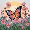 pink butterfly