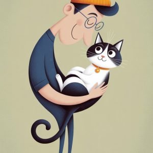 a-stylized-digital-illustration-depicts-man-with-cat
