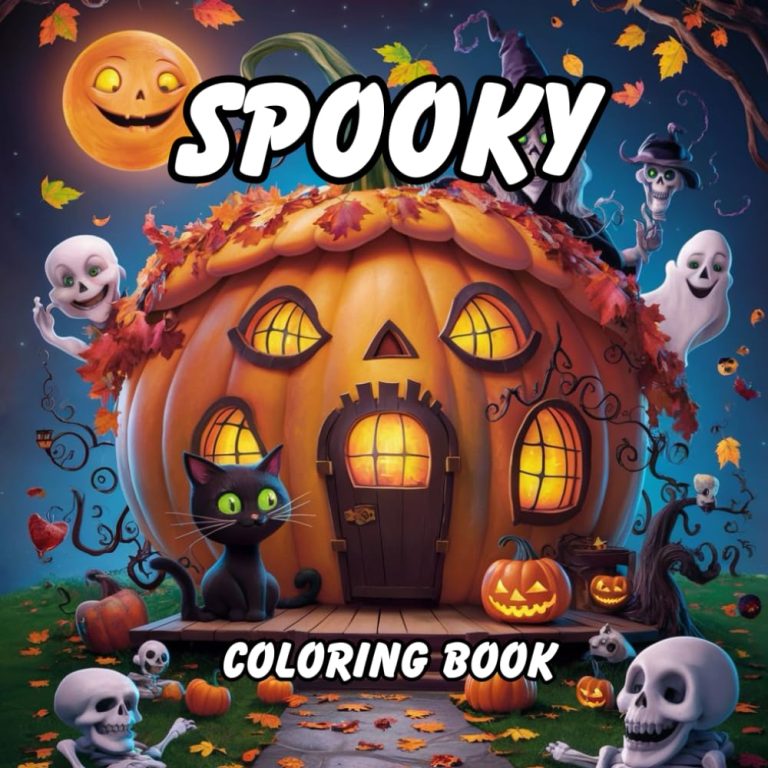 Cute Spooky Coloring book for kids