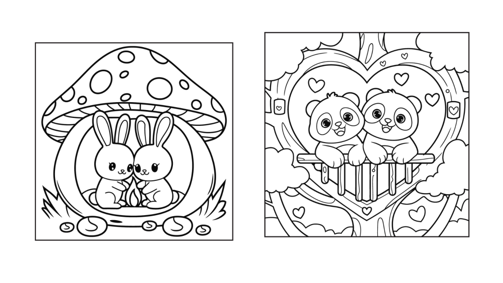 12 Free Cozy Dates Coloring Pages