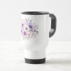 Watercolor Anemone Flower Floral travel mug